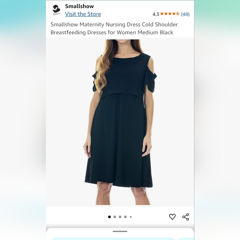 Maternity Postpartum Nursing Breastfeeding Dress